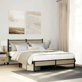 vidaxl-metalowa-rama-lozka-bez-materaca-dab-sonoma-140x200-cm