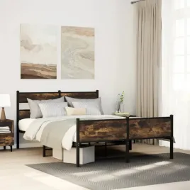vidaxl-metalowa-rama-lozka-bez-materaca-przydymiony-dab-160x200-cm
