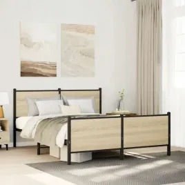 vidaxl-metalowa-rama-lozka-bez-materaca-dab-sonoma-140x200-cm