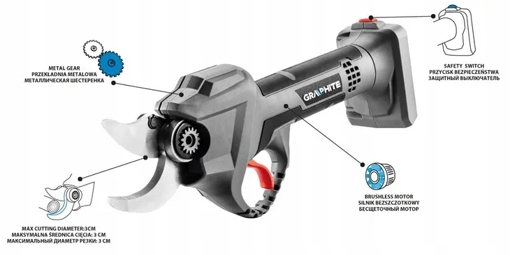graphite-sekator-bezszczotkowy-nozyce-18v-energy-bez-akumulatora-58g029-waga-z-opakowaniem-1-58-kg-certyfikat-ce