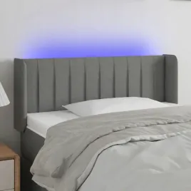 zaglowek-do-lozka-z-led-ciemnoszary-103x16x78-88-cm-tkanina