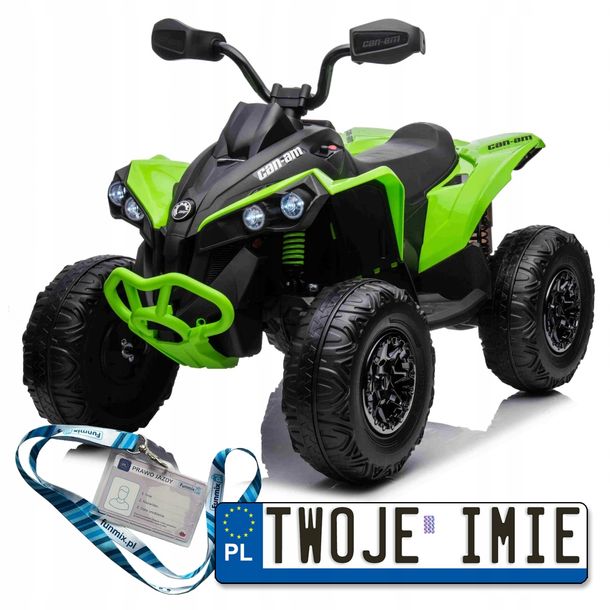 ﻿POJAZD QUAD MAVERICK ATV NA AKUMULATOR 2X200W EKOSKÓRA RADIO FM EVA