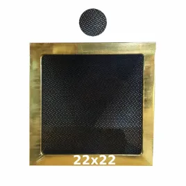 kratka-wentylacyjna-do-kominka-22x22-zlota-z-siatka-metalowa-maskownica