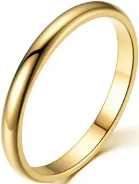 zlota-obraczka-elegancka-stylowa-minimalistyczna-pierscien-stal-szlachetna