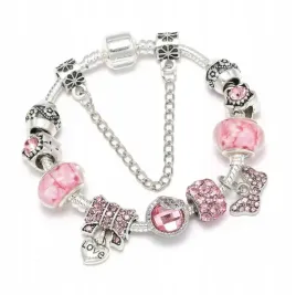 srebrna-bransoletka-rozowa-charms-beads-turmalin-gwiazda-kokarda-kwiaty