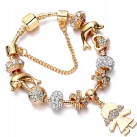 zlota-bransoletka-charms-beads-delfiny-serce-nieskonczonosc-cyrkonie-kwiaty