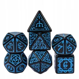 zestaw-7-kosci-niebieskie-zdobione-czarne-d4-20-k20-rpg-dandd-mtg-baldur-gate