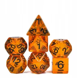 zestaw-7-kosci-zywica-pomaranczowe-czarny-nadruk-d4-20-k20-rpg-dandd-mtg-bg3
