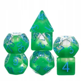 zestaw-7-kosci-clear-zielone-niebieski-nadruk-d4-20-k20-rpg-dandd-mtg-bg3