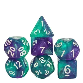 zestaw-7-kosci-zielone-bialy-nadruk-d4-20-k20-rpg-dandd-mtg-baldur-s-gate-3