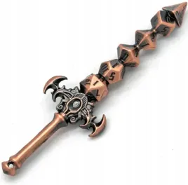 mini-miecz-z-kostek-metalowy-miedziany-copper-rpg-dandd-mtg-board-game
