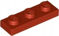lego-czerwony-plate-plytka-1x3-3623-red