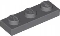 lego-ciemny-szary-plate-plytka-1x3-3623-dbg
