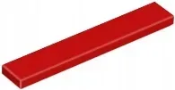 lego-czerwony-tile-plytka-gladka-1x6-6636-red