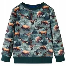 bluza-dziecieca-ciemnozielona-128