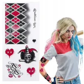 tatuaze-zmywalne-harley-quinn-karty-serce-charakteryzacja-halloween