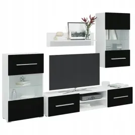vidaxl-5-czesciowe-szafki-pod-telewizor-oswietleniem-led-matowa-czern