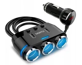 rozgaleziacz-gniazda-zapalniczki-3xgniazdo-2x-usb-150w-woltomierz