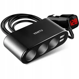 rozgaleziacz-zapalniczki-3xgniazdo-2xusb-miernik-napiecia-kabel-55cm