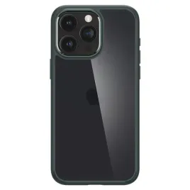 etui-spigen-ultra-hybrid-na-iphone-15-pro-ciemnozielone