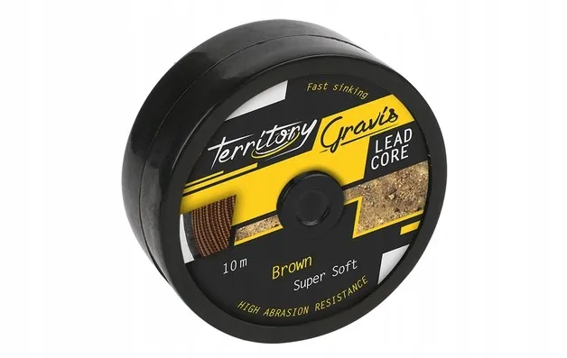 przypon-mikado-gravis-leadcore-brazowy-35lbs-stan-nowy