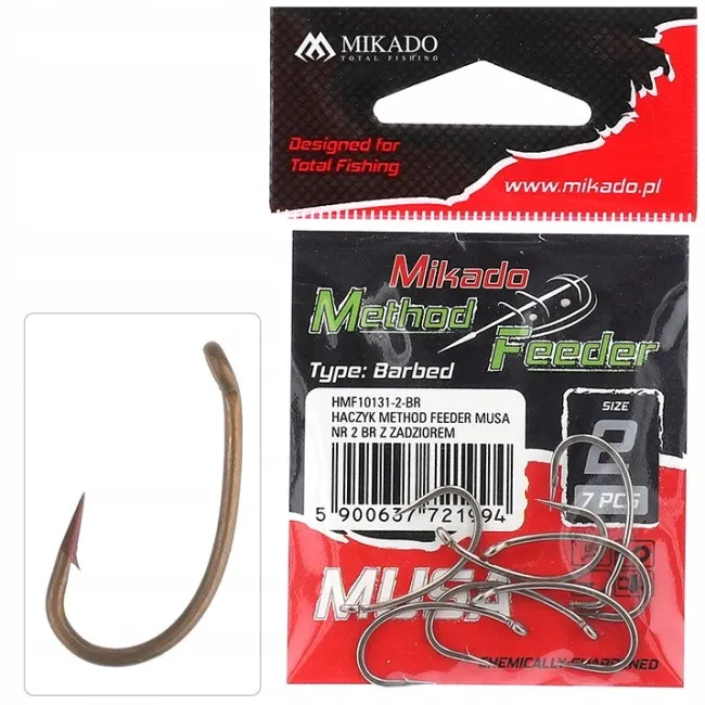 mikado-haczyki-method-feeder-musa-roz-8-stan-nowy