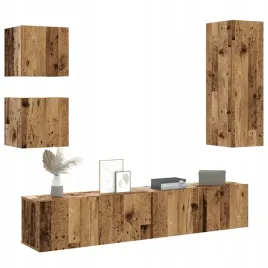 vidaxl-5-cz-zestaw-szafek-tv-stare-drewno-material-drewnopochodny
