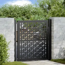 vidaxl-brama-ogrodowa-czarna-105x106-cm-stalowy-krzyz-wzor