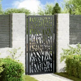 vidaxl-brama-ogrodowa-czarna-105x180-cm-stalowy-wzor-sladu