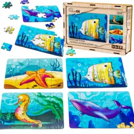 drewniane-puzzle-4w1-zwierzeta-morskie-wodne-ukladanka-zestaw