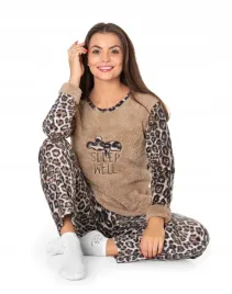 ciepla-gruba-pizama-damska-futerko-polar-koszulka-spodnie-opaska-0265-xxl