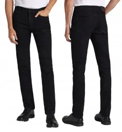 czarne-spodnie-meskie-jeans-texasy-dzinsy-klasyczne-bawelniane-9676-w40-l30