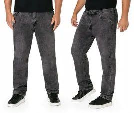 czarne-spodnie-jeans-meskie-texasy-dzinsy-z-szersza-luzna-nogawka-65427-w40