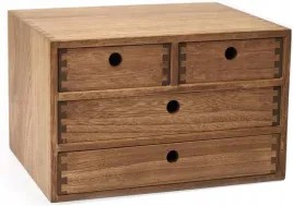 drewniany-organizer-na-biurko-z-4-szyfladami-ciemnobrazowy
