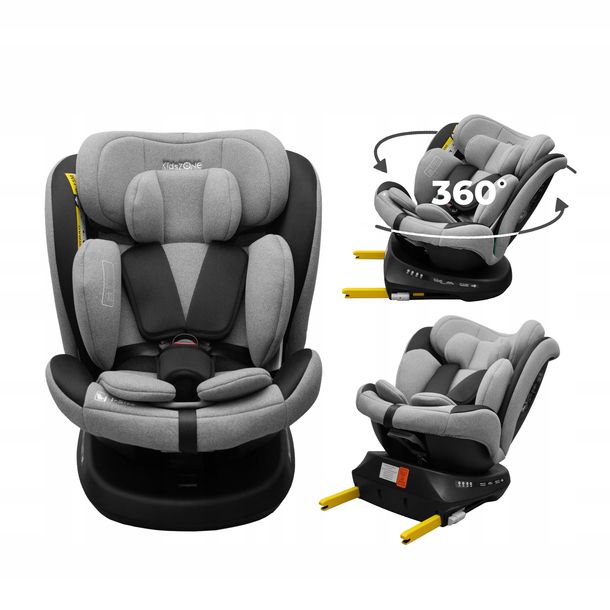 Фото - Дитяче автокрісло ﻿Fotelik samochodowy obrotowy 360° ISOFIX 0-36 kg