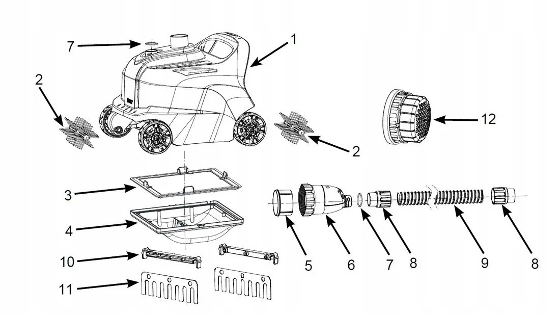 ピース Вакуумный пылесос INTEX ZX300 28005 - YouTube