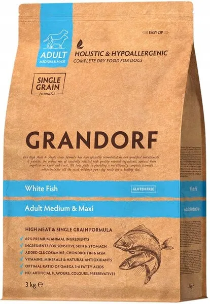 Grandorf Adult Medium & Maxi White Fish 3kg