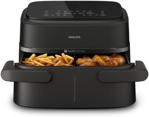 ﻿Mini piekarnik Philips Airfryer Philips NA154 Podwójny kosz XXL 7,1L czarny