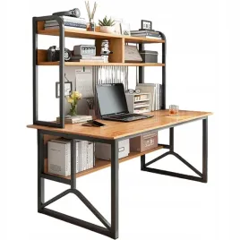 biurko-komputerowe-ciemny-buk-pod-laptop-loft-gamingowe-nowoczesne-120-cm