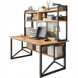 biurko-komputerowe-ciemny-buk-pod-laptop-stolik-gamingowe-nowoczesne-120-cm