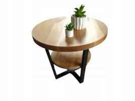 stolik-kawowy-okragly-z-polka-60-cm-dab-loft