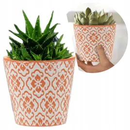 oslonka-ceramiczna-na-doniczke-13x12-cm-dekoracja-perezent-pomaranczowa