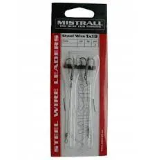 mistrall-przypon-z-kotwica-wire-leaders-25cm-11kg