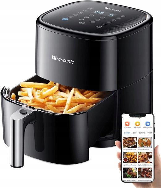 ﻿PROSCENIC T22 Frytkownica beztłuszczowa Air Fryer 1500W 5L 11 PROGRAMÓW P