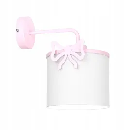 luminex-9434-kinkiet-sweet-bow-pink-shade-dia-180-h-150-white-1xe27
