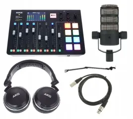 rode-rodecaster-pro-zestaw-do-podcastow-mikrofon-dynamiczny-sluchawki-akg