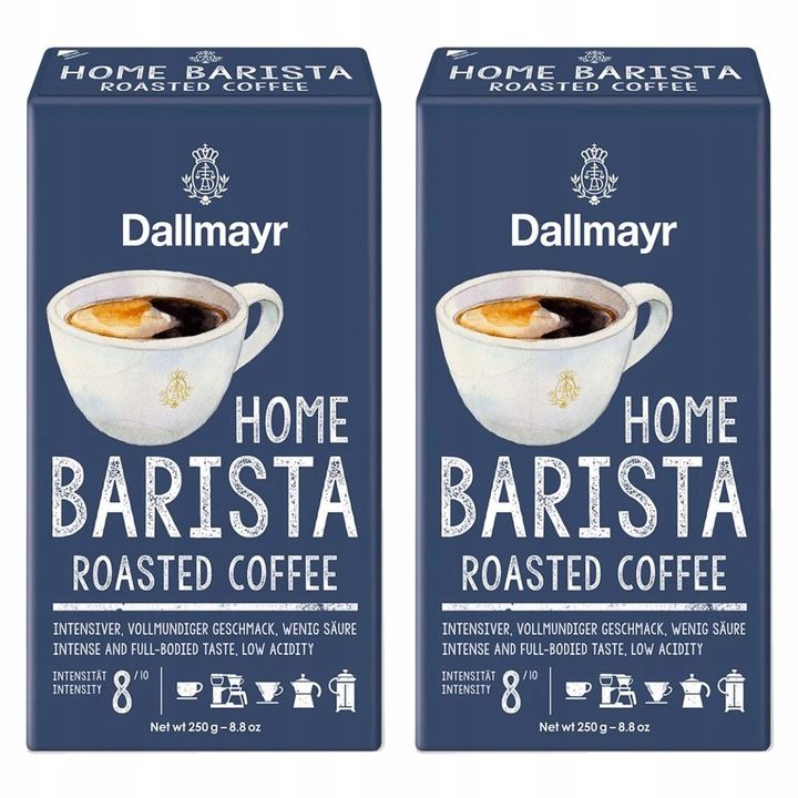 Kawa MIELONA Dallmayr HOME BARISTA roasted coffee 2x 500g