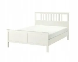 ikea-hemnes-lozko-podwojne-140x200-biala-bejca