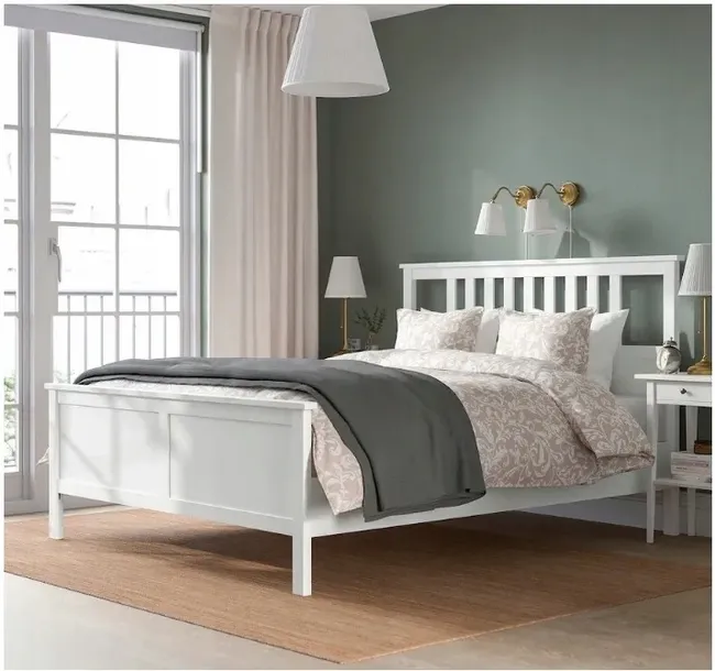ikea-hemnes-lozko-podwojne-160x200-biala-bejca-szerokosc-mebla-174-cm