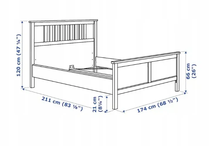 ikea-hemnes-lozko-podwojne-160x200-biala-bejca-kolekcja-hemnes